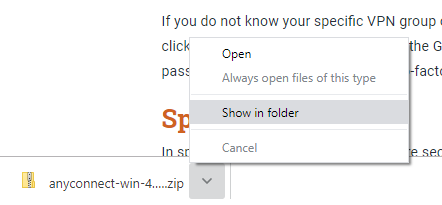 How to Install Cisco AnyConnect on a Windows Computer
